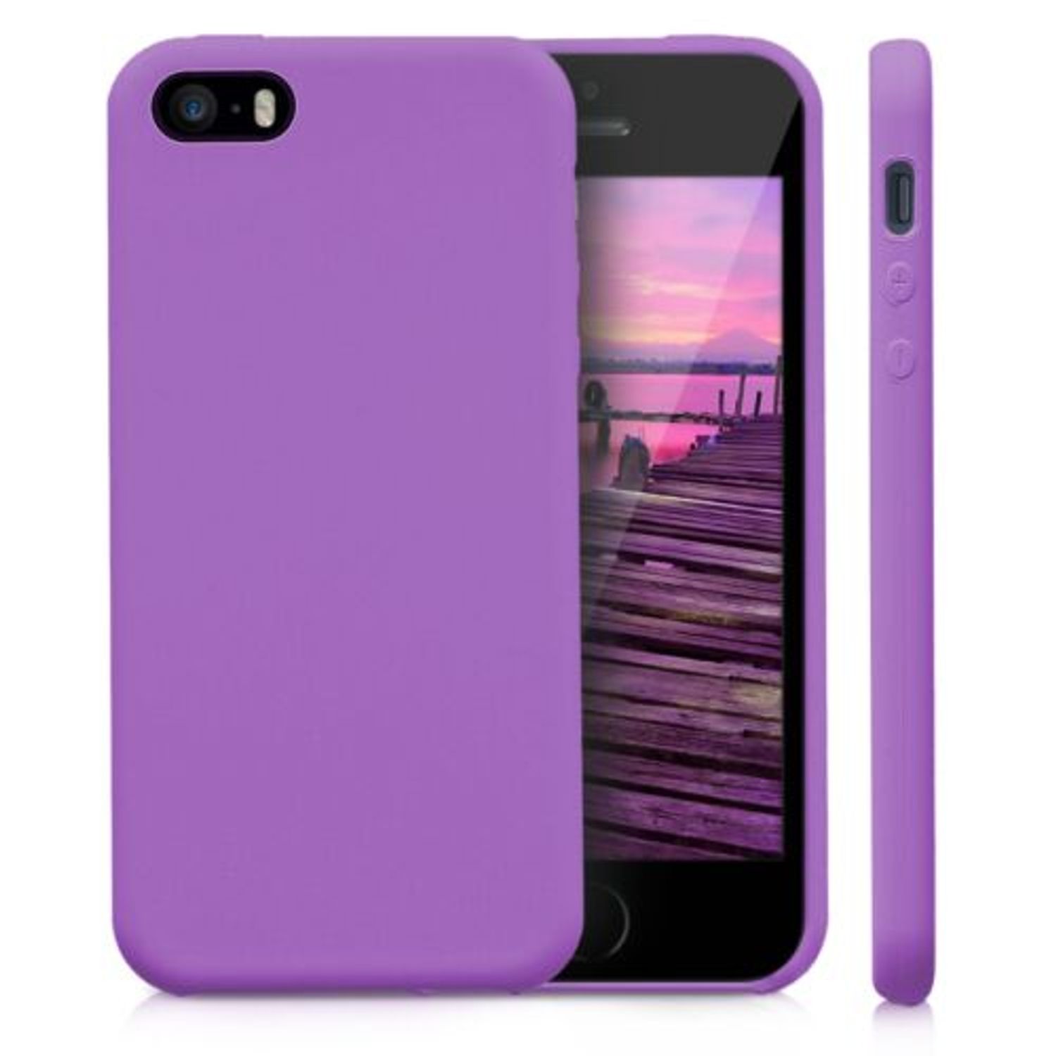 Husa pentru Apple iPhone 5/iPhone 5s/iPhone SE, Silicon, Mov, 42766.102 fotografia produsului View 2 L
