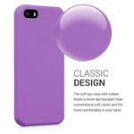 Husa pentru Apple iPhone 5/iPhone 5s/iPhone SE, Silicon, Mov, 42766.102 fotografia produsului View 4 S