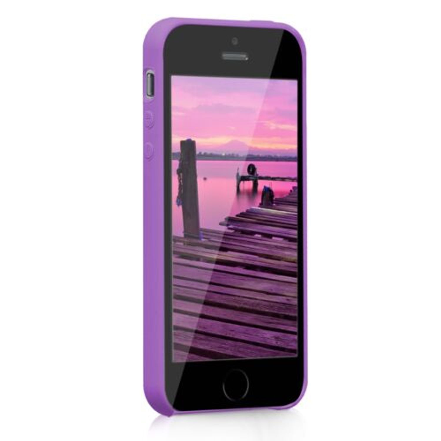 Husa pentru Apple iPhone 5/iPhone 5s/iPhone SE, Silicon, Mov, 42766.102 fotografia produsului View 3 L