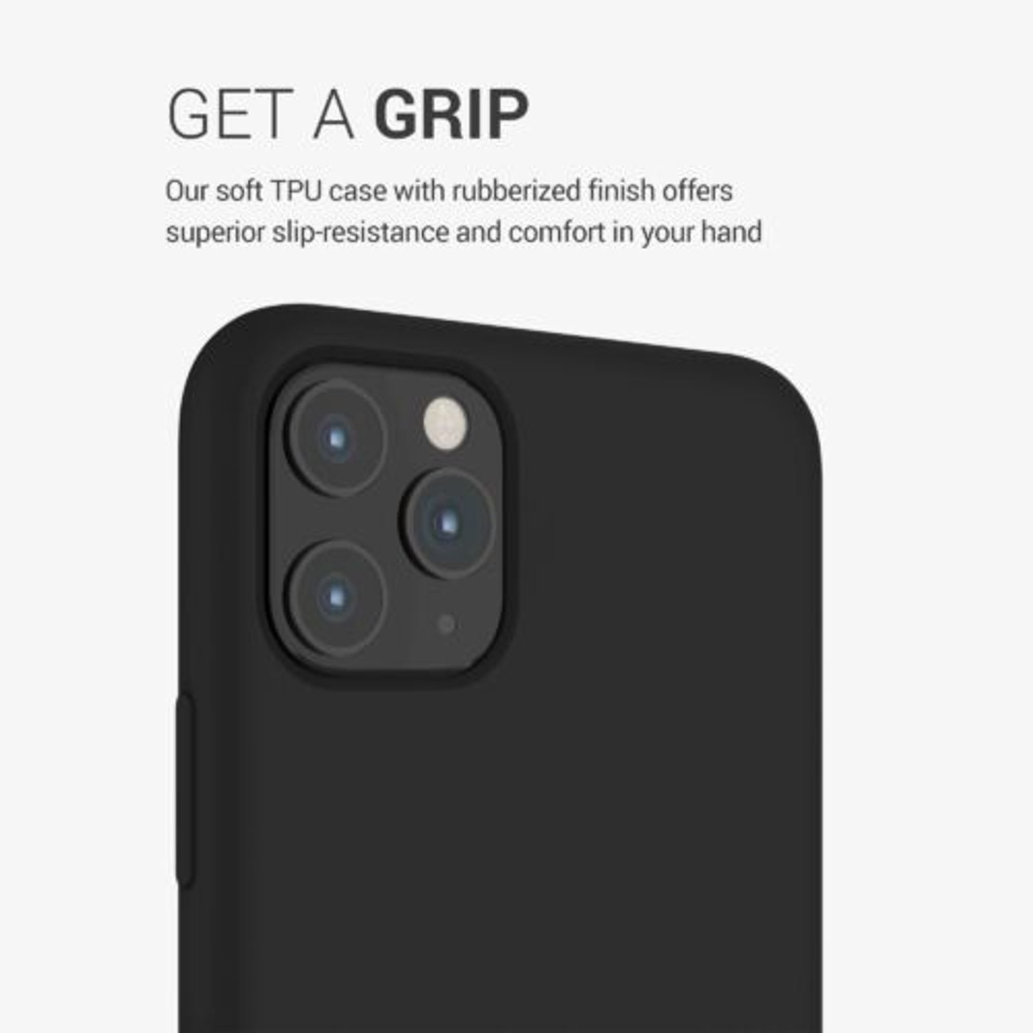 Husa pentru Apple iPhone 11 Pro Max, Silicon, Negru, 49725.47 fotografia produsului View 7 L