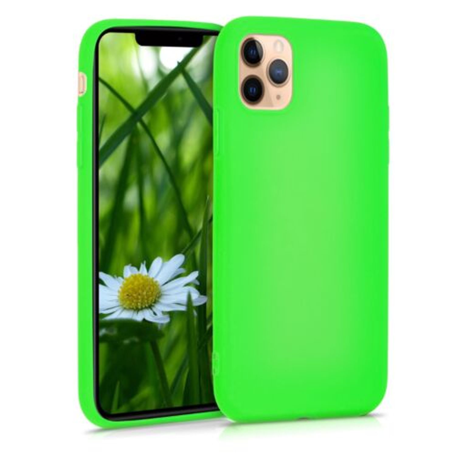 Husa pentru Apple iPhone 11 Pro Max, Silicon, Verde, 49782.79 fotografia produsului