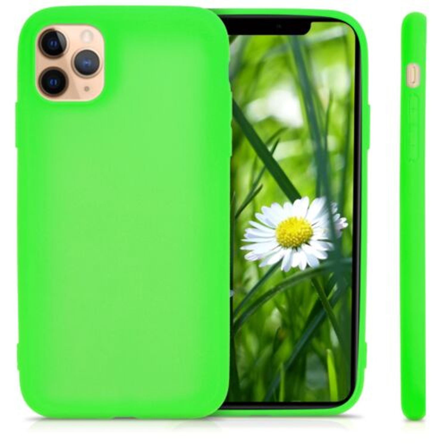 Husa pentru Apple iPhone 11 Pro Max, Silicon, Verde, 49782.79 fotografia produsului View 2 L