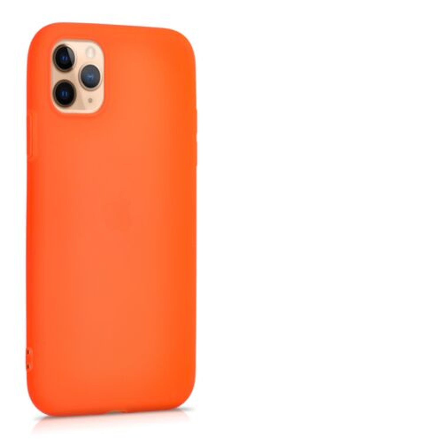 Husa pentru iPhone 11 Pro Max, Silicon, Portocaliu, 49782.69 fotografia produsului View 8 L