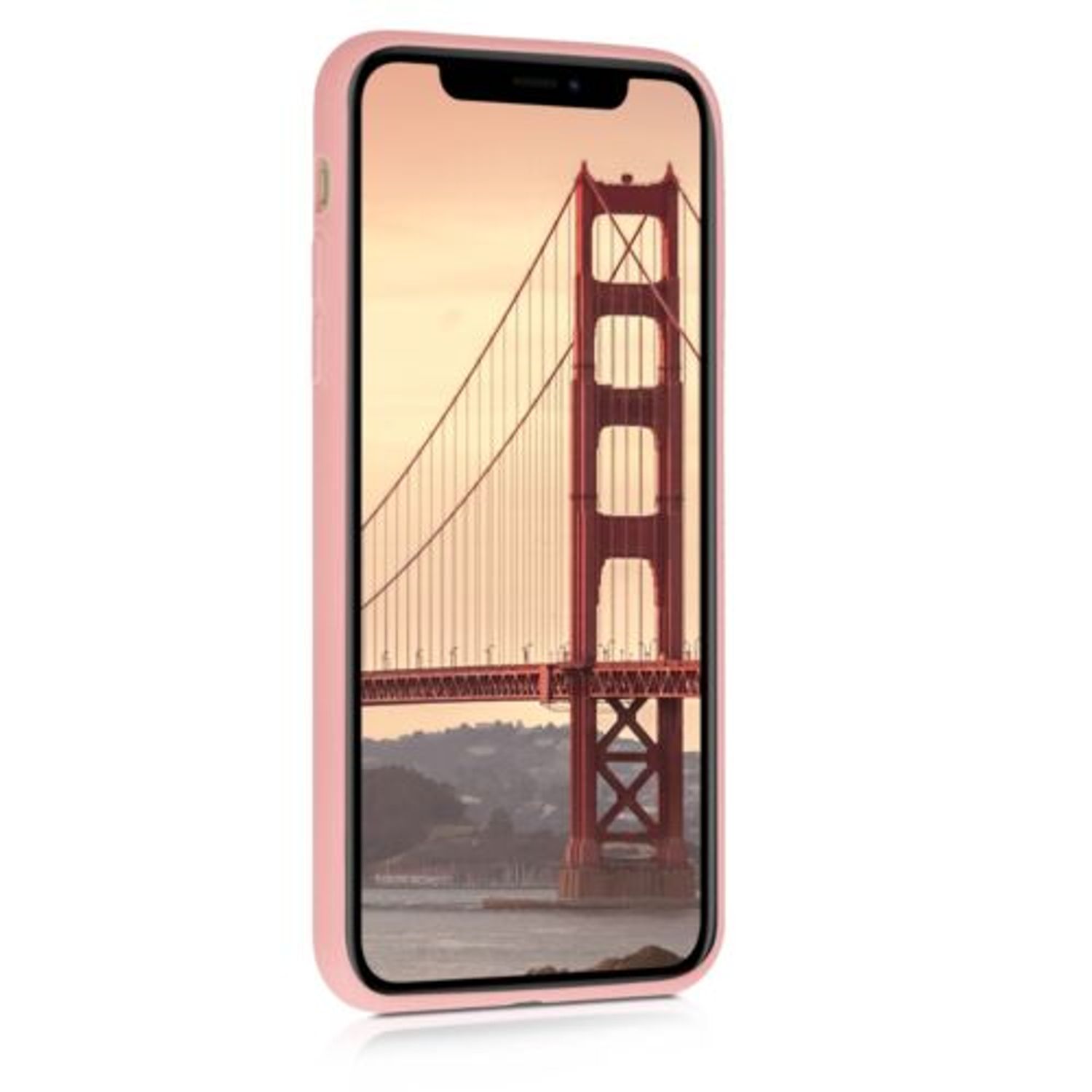 Husa pentru Apple iPhone 11 Pro Max, Silicon, Rose Gold, 49789.89 fotografia produsului View 3 L