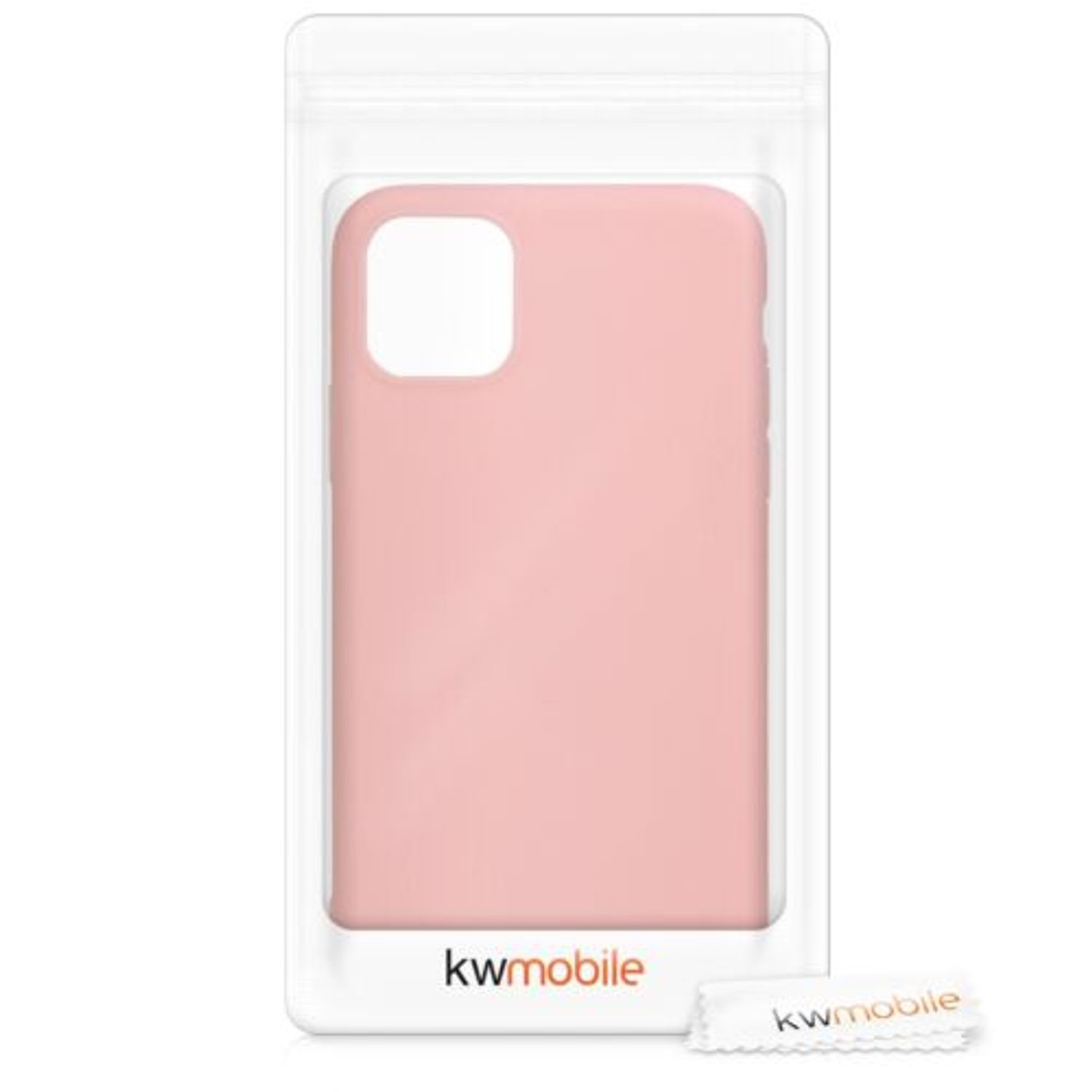 Husa pentru Apple iPhone 11 Pro Max, Silicon, Rose Gold, 49789.89 fotografia produsului View 7 L