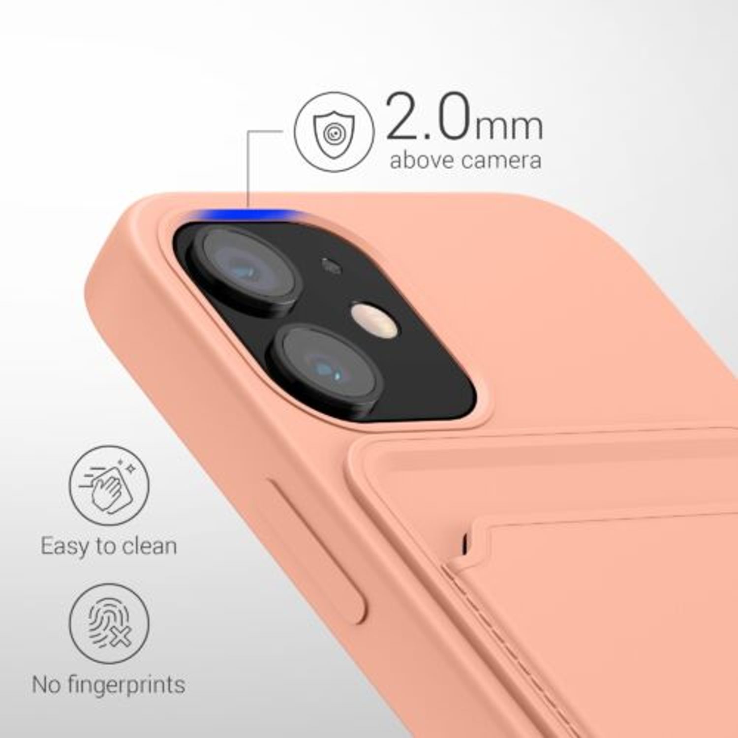 Husa pentru iPhone 12 Mini, Silicon, Rose Gold, 55111.199 fotografia produsului View 4 L