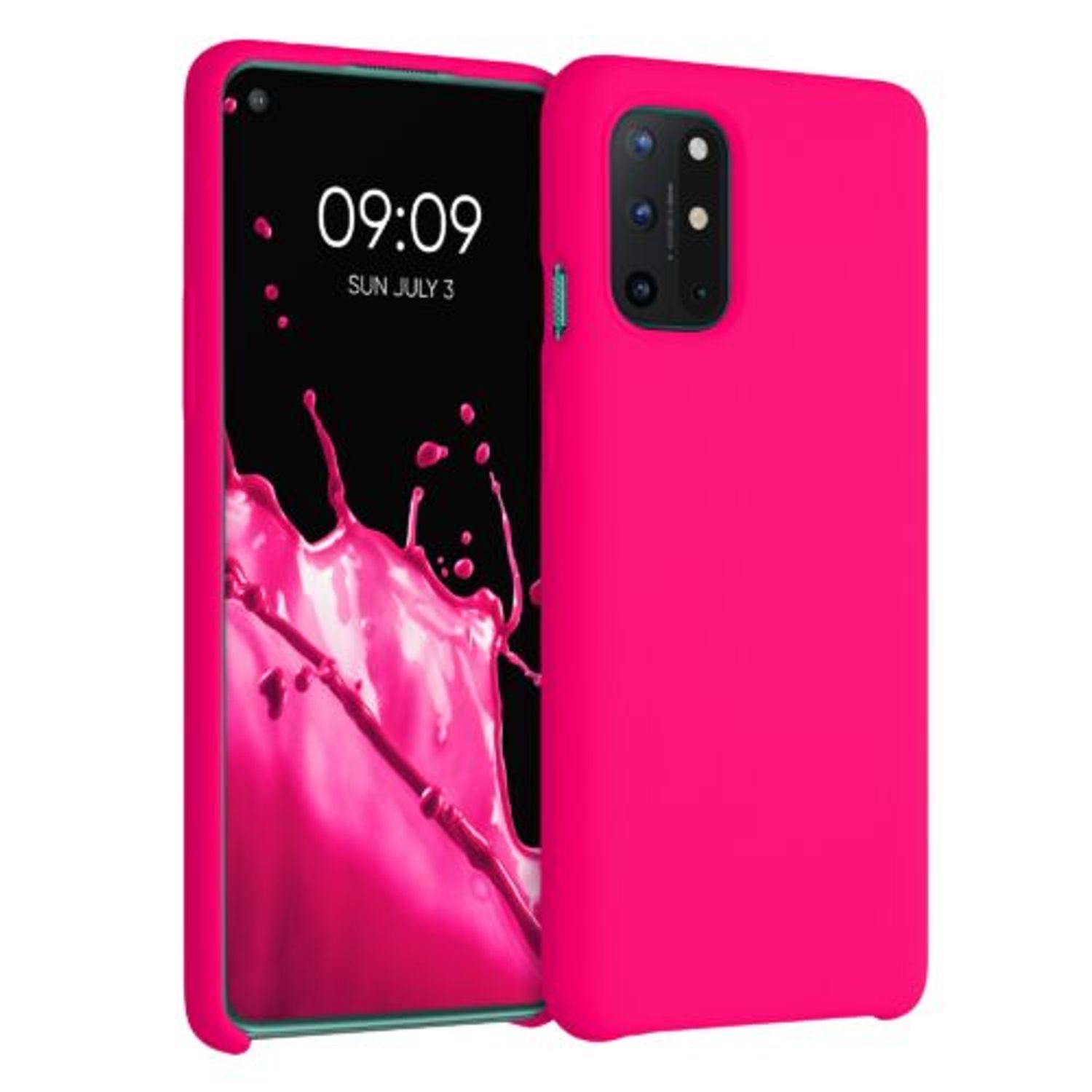 Husa pentru OnePlus 8T, Silicon, Roz, 53683.77 fotografia produsului