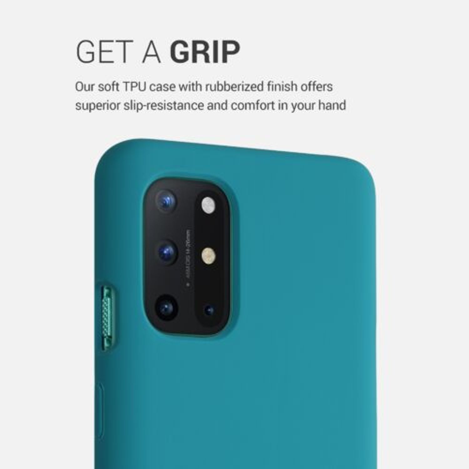 Husa pentru OnePlus 8T, Silicon, Verde, 53683.57 fotografia produsului View 4 L