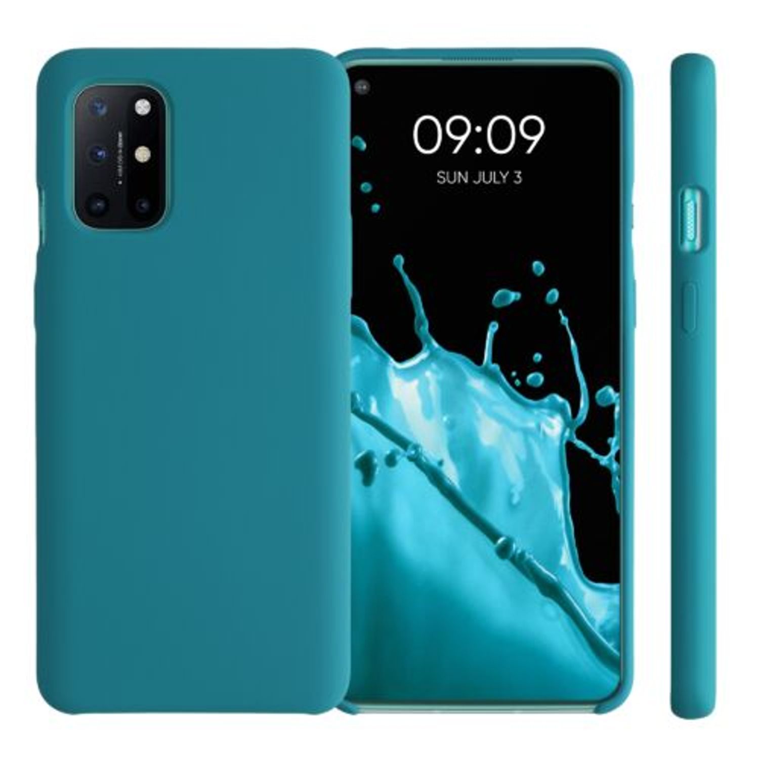 Husa pentru OnePlus 8T, Silicon, Verde, 53683.57 fotografia produsului View 2 L
