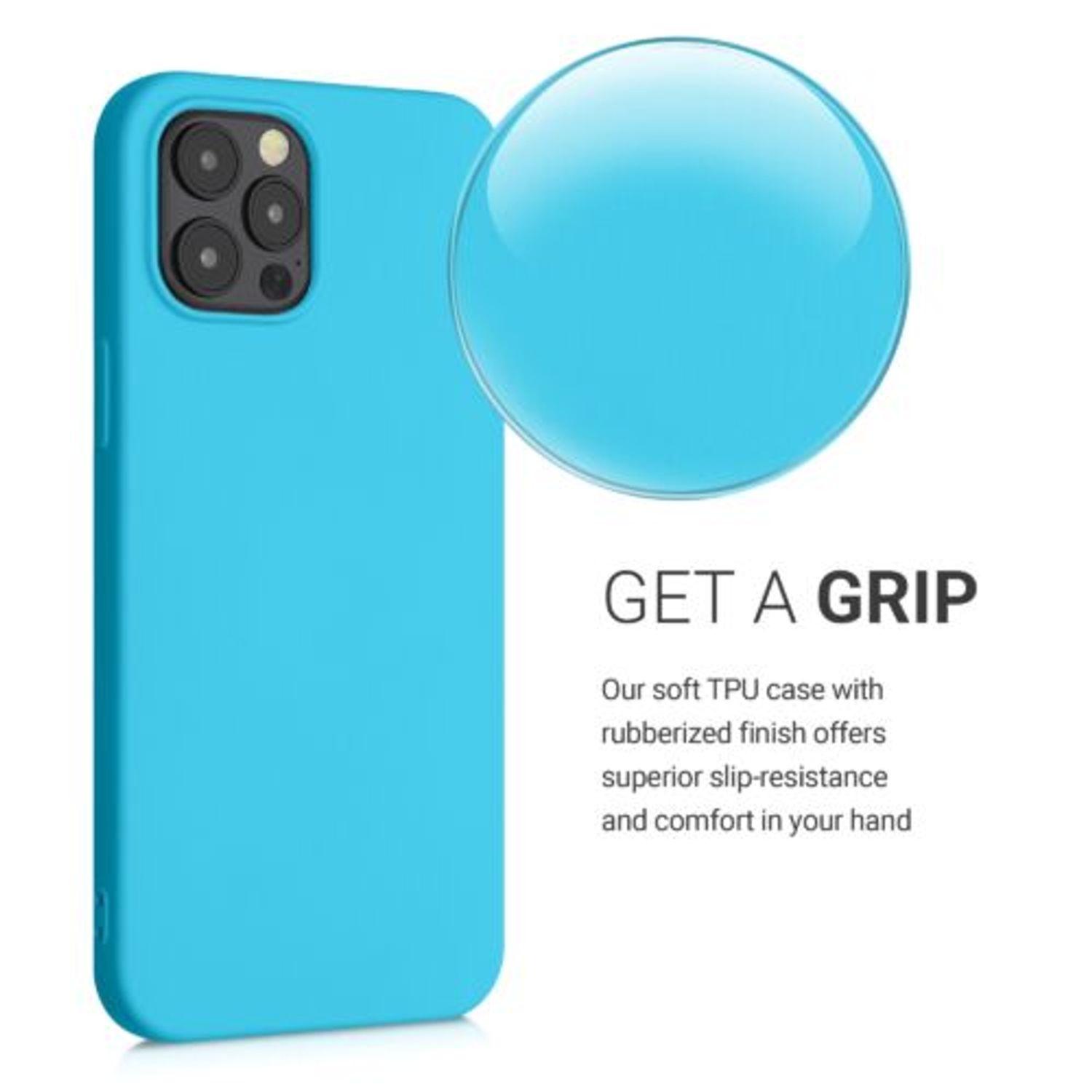 Husa pentru iPhone 12 Pro Max, Silicon, Albastru, 52714.223 fotografia produsului View 5 L