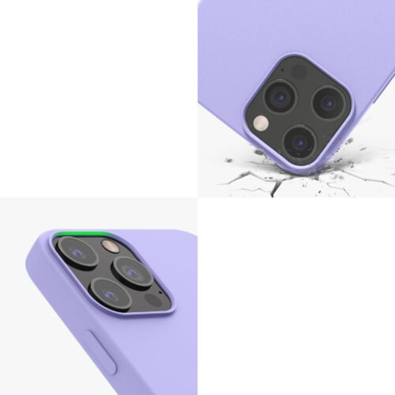 Husa pentru Apple iPhone 12 Pro Max, Silicon, Mov, 52644.108 fotografia produsului View 8 L