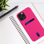 Husa pentru iPhone 12 Pro Max, Silicon, Roz, 54514.77 fotografia produsului View 3 S