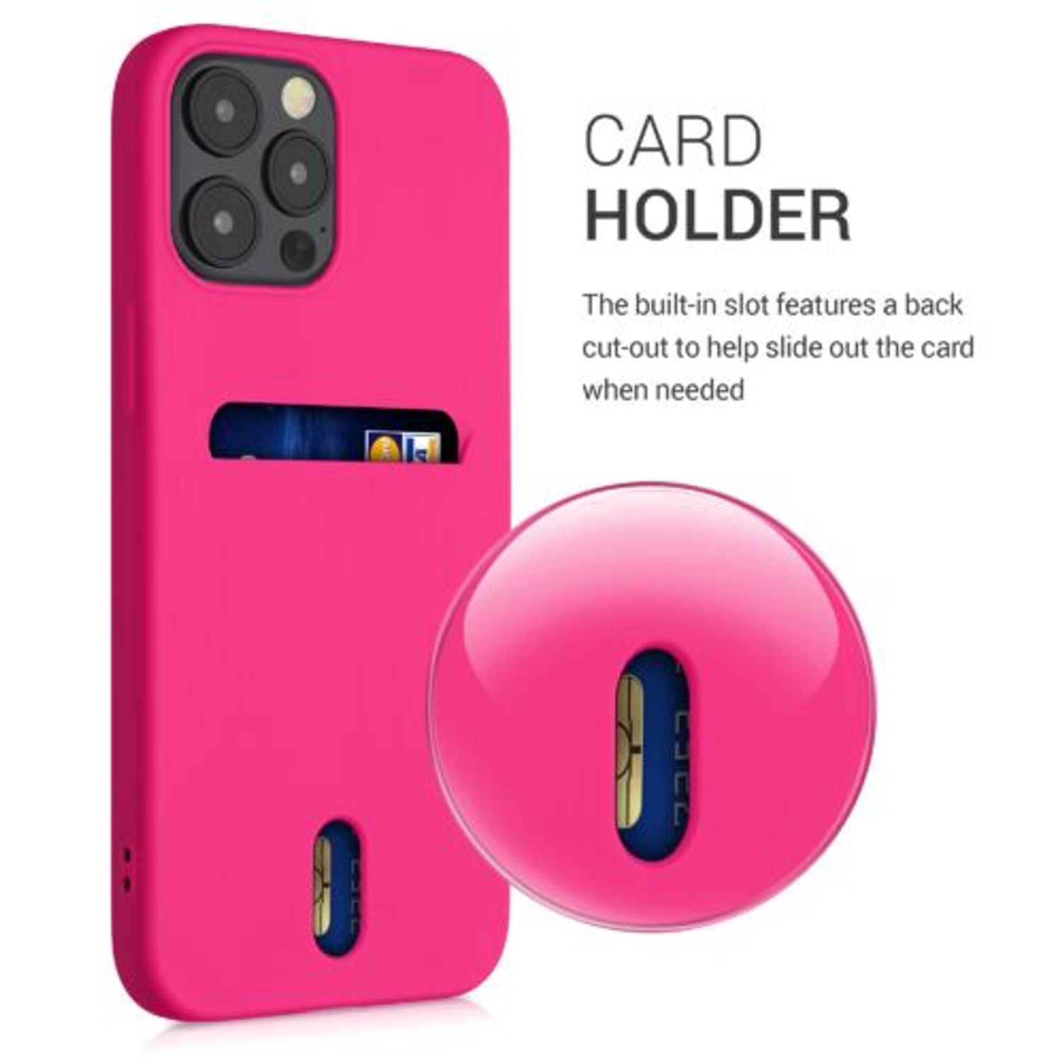 Husa pentru iPhone 12 Pro Max, Silicon, Roz, 54514.77 fotografia produsului View 4 L