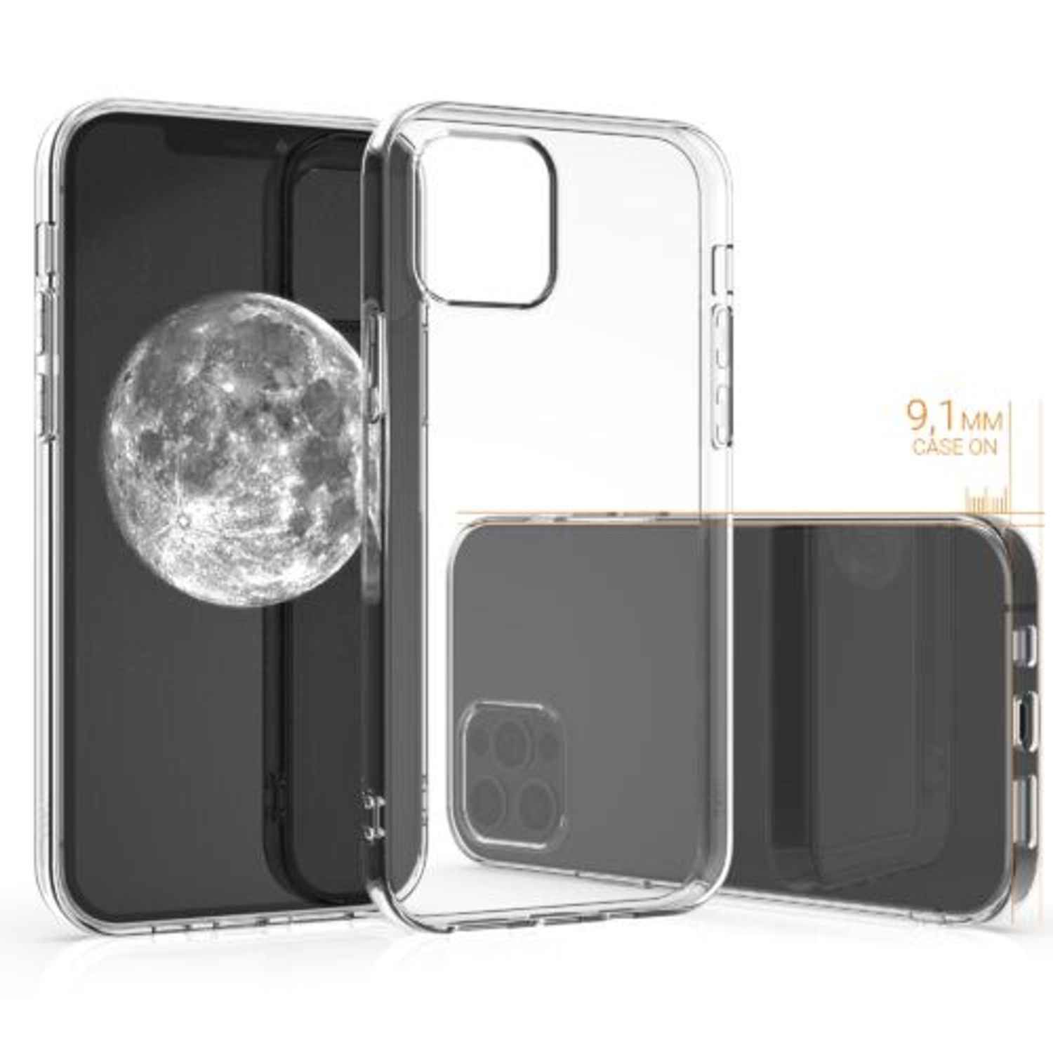 Husa pentru Apple iPhone 12 Pro Max, Silicon, Transparent, 54410.03 fotografia produsului View 15 L