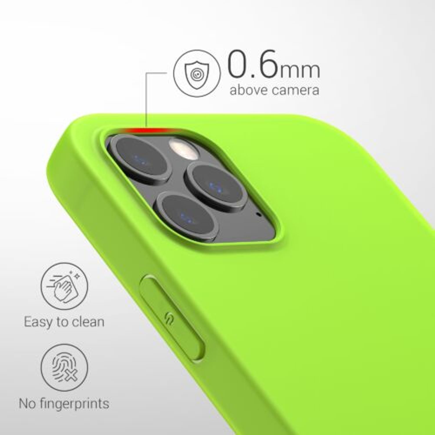 Husa pentru Apple iPhone 12 Pro Max, Silicon, Verde, 54490.75 fotografia produsului View 4 L