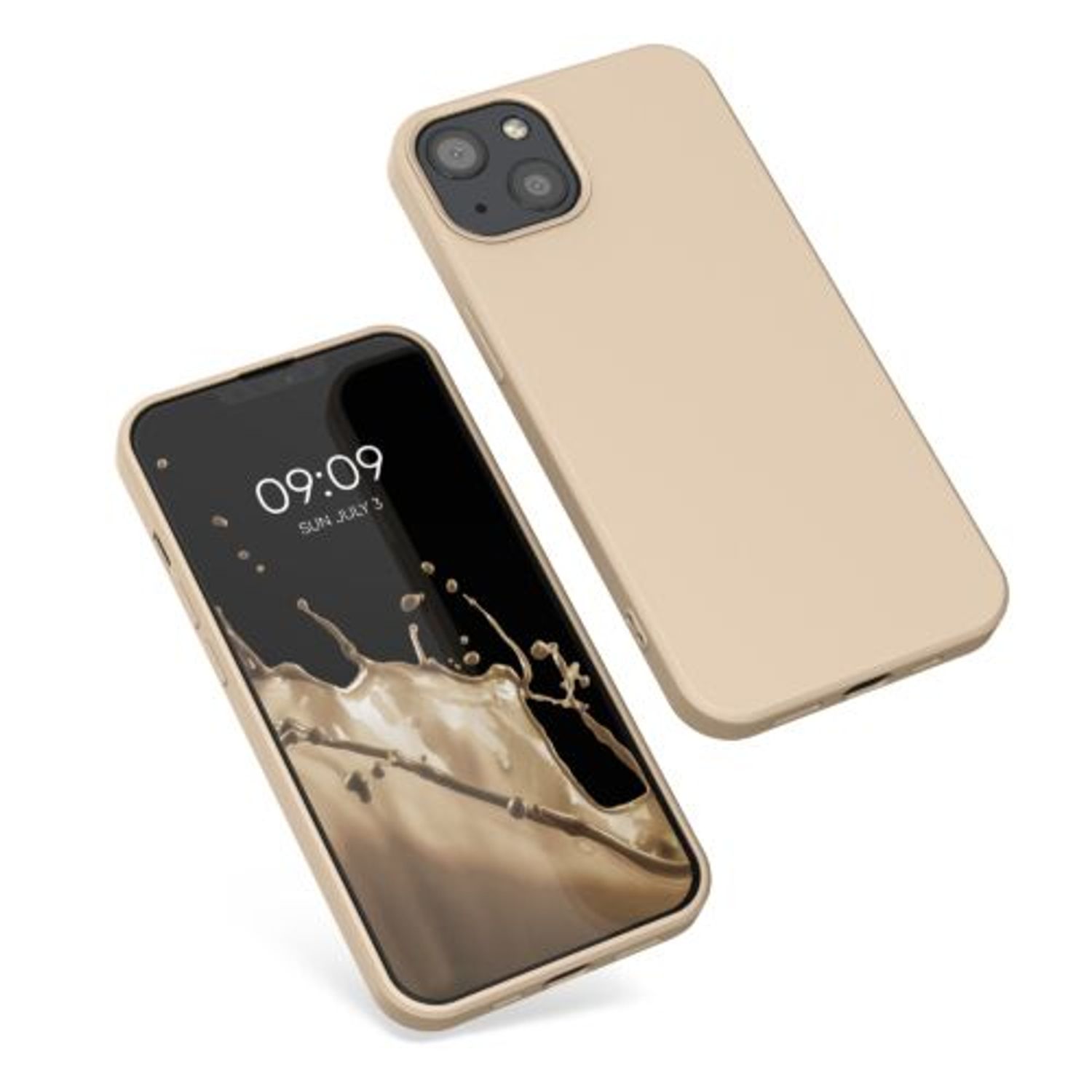 Husa pentru iPhone 13, Silicon, Crem, 55948.154 fotografia produsului View 5 L