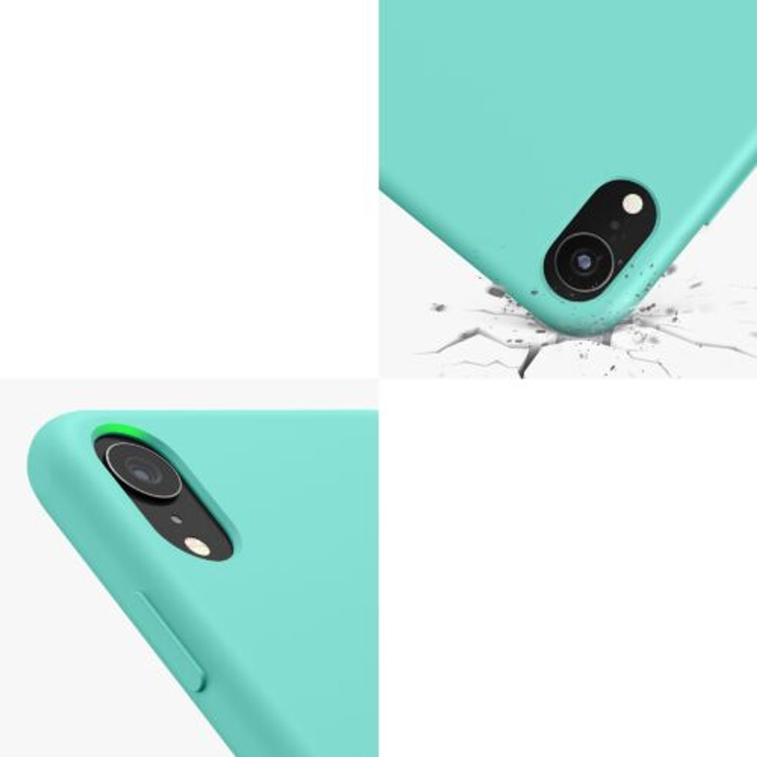 Husa pentru Apple iPhone XR, Silicon, Verde, 45910.37 fotografia produsului View 9 L