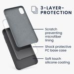 Husa pentru Apple iPhone XR, Silicon, Negru, 45910.47 fotografia produsului View 4 S