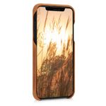 Husa pentru Apple iPhone XR, Piele naturala, Maro, 45955.24 fotografia produsului View 3 S