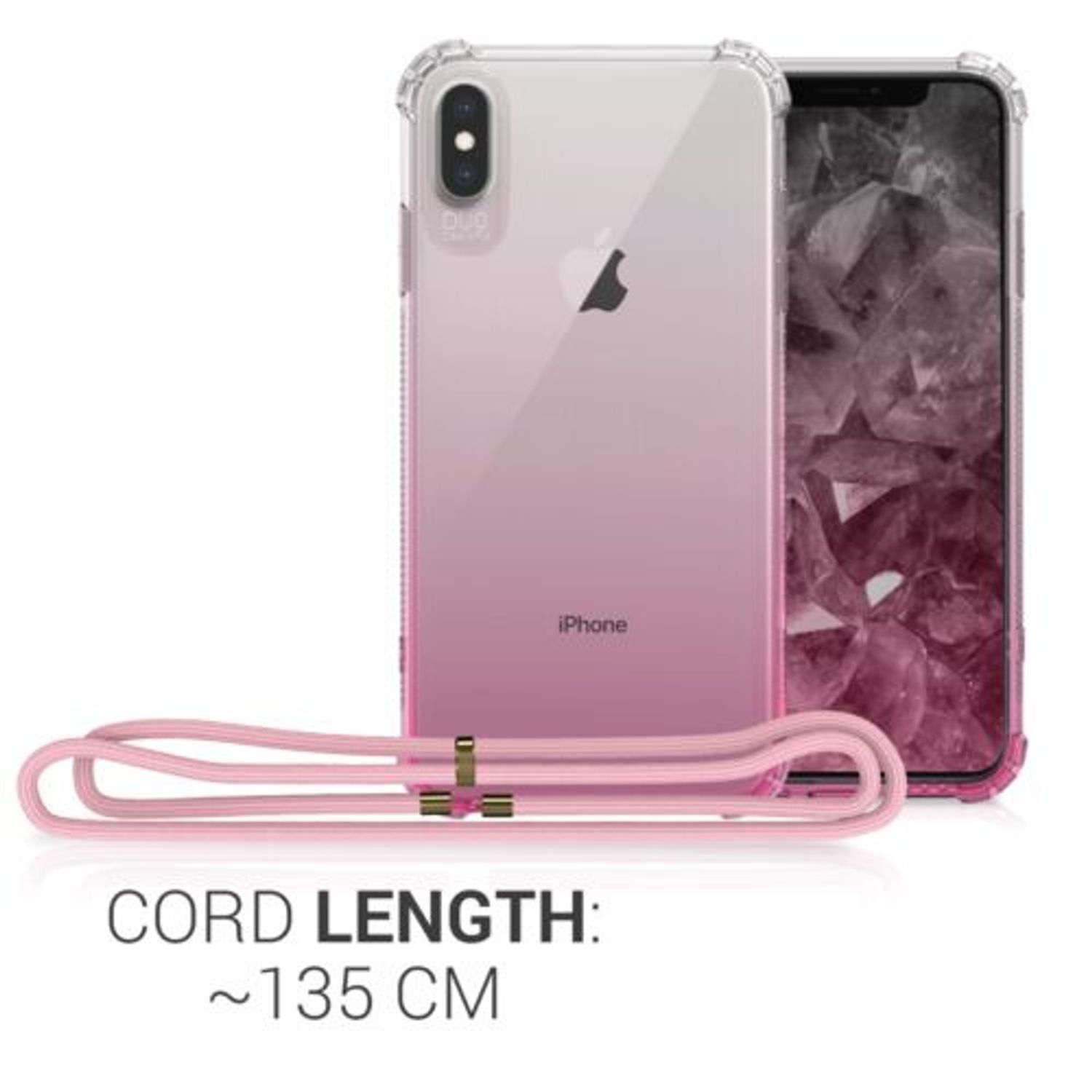 Husa pentru Apple iPhone XS Max, Silicon, Roz, 49570.02 fotografia produsului View 4 L