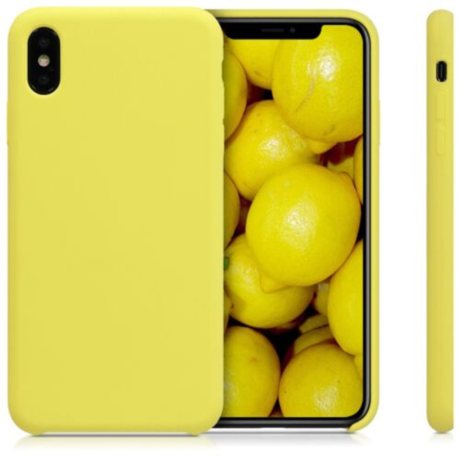 Husa pentru Apple iPhone XS Max, Silicon, Galben, 45909.30 fotografia produsului View 2 L