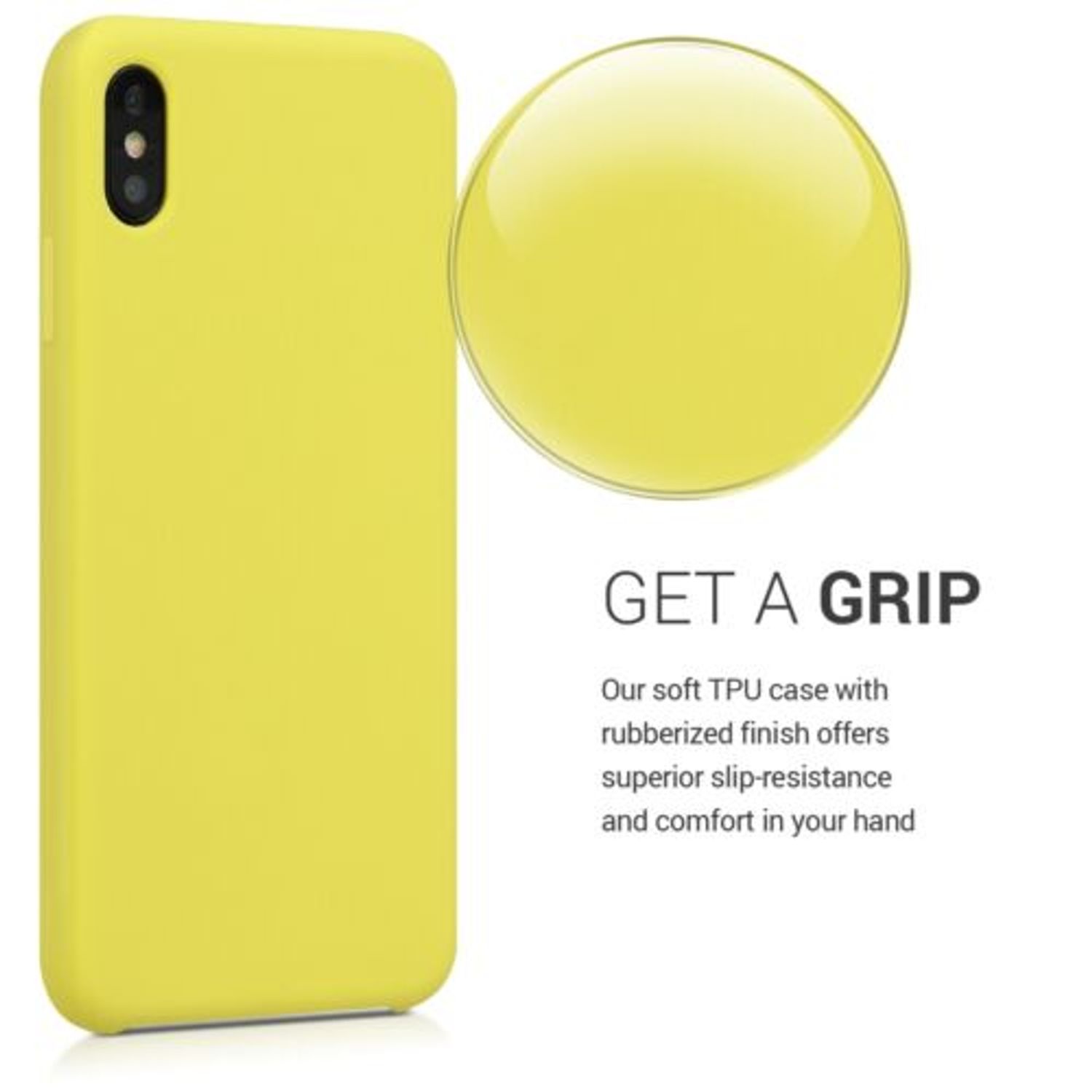Husa pentru Apple iPhone XS Max, Silicon, Galben, 45909.30 fotografia produsului View 6 L