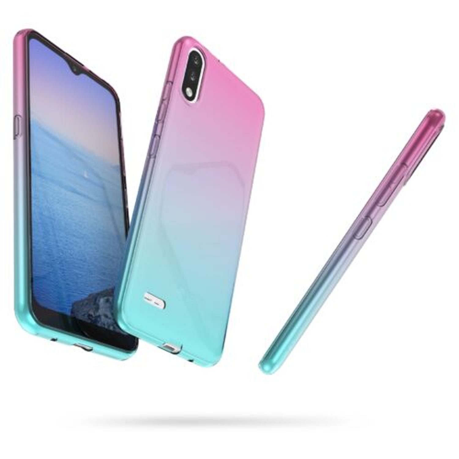 Husa pentru LG K22, Silicon, Roz, 53641.01 fotografia produsului View 5 L