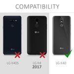 Husa pentru LG K40, Textil, Negru, 50468.73 fotografia produsului View 6 S