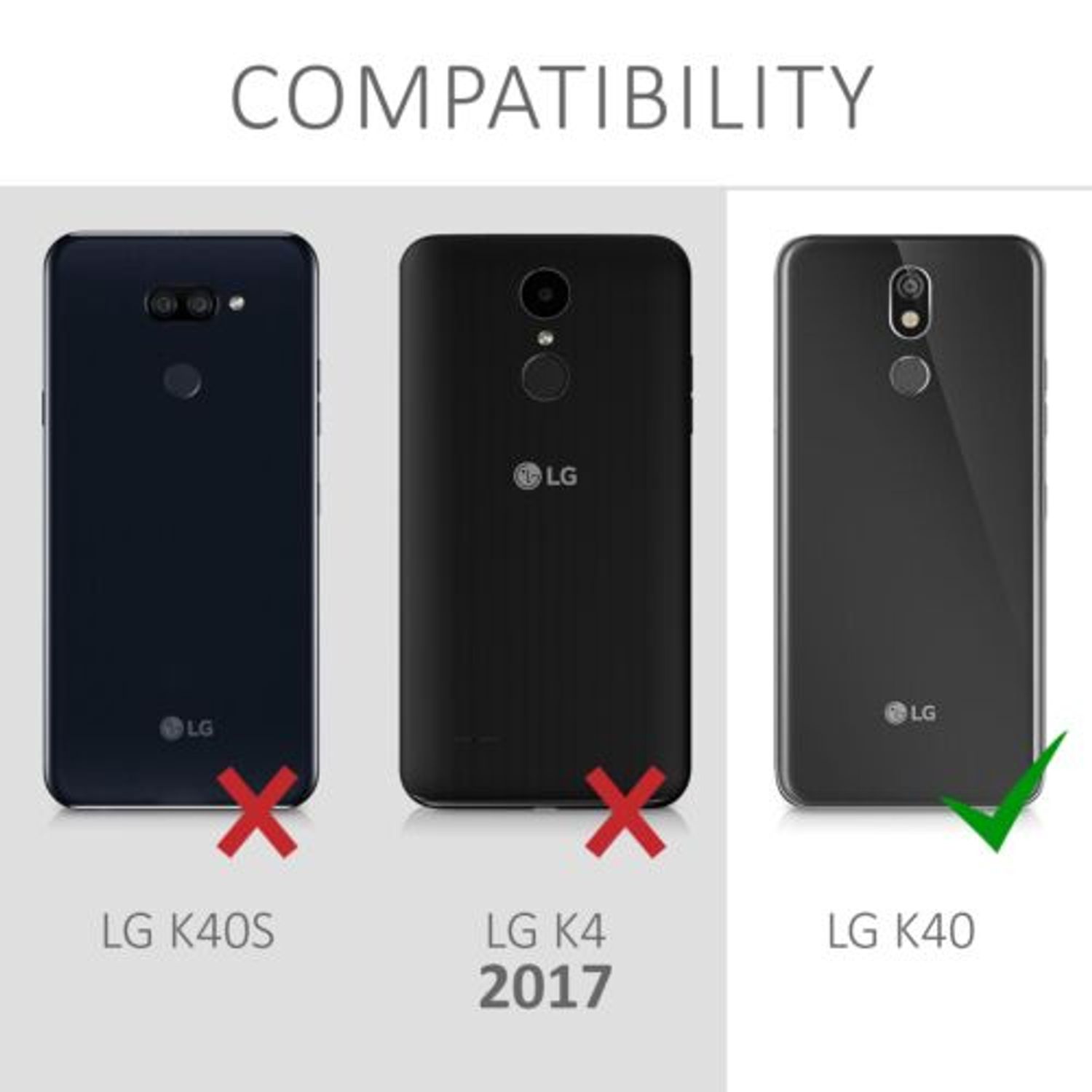 Husa pentru LG K40, Textil, Negru, 50468.73 fotografia produsului View 6 L