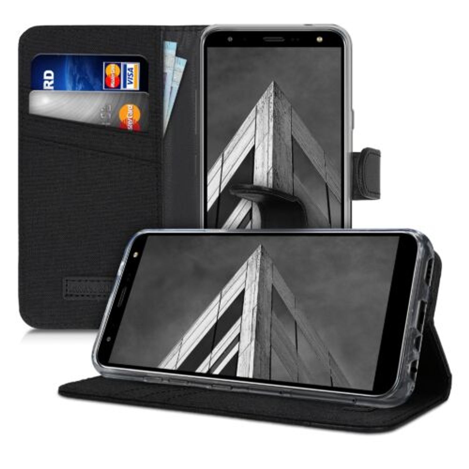 Husa pentru LG K40, Textil, Negru, 50468.73 fotografia produsului View 5 L