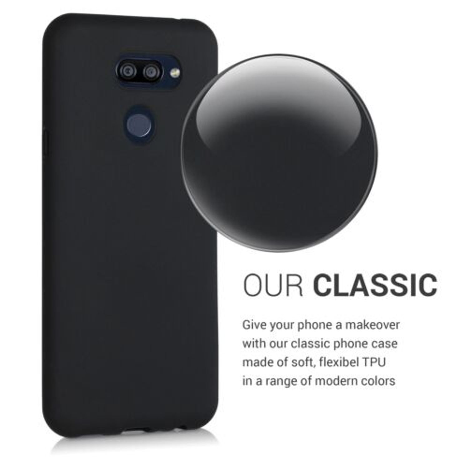 Husa pentru LG K40S, Silicon, Negru, 50485.47 fotografia produsului View 4 L