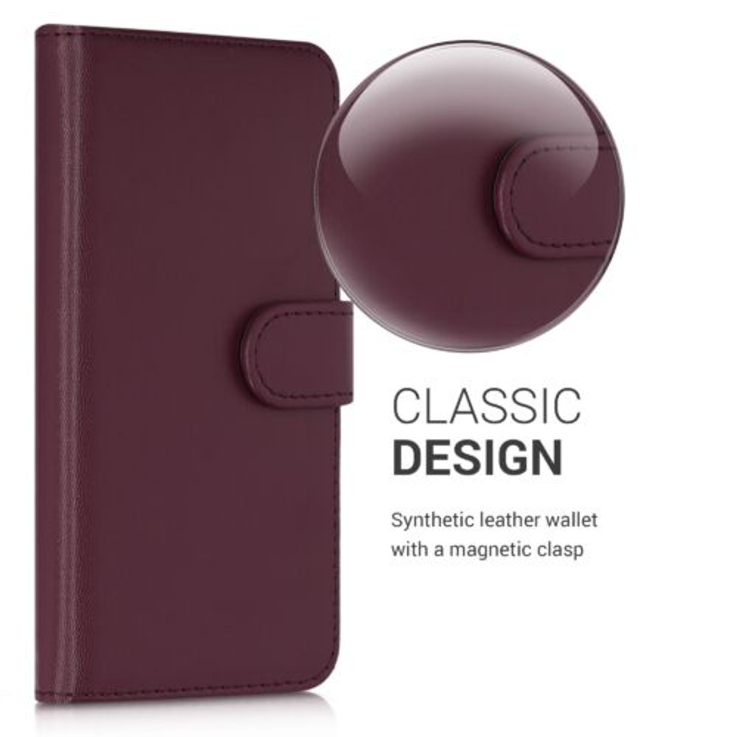 Husa pentru LG K41S, Piele ecologica, Violet, 51887.13 fotografia produsului View 3 L