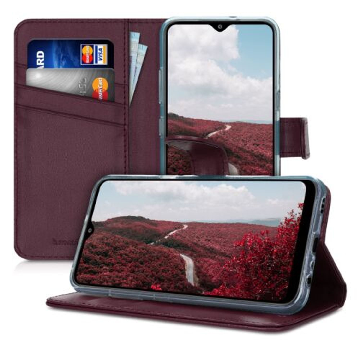 Husa pentru LG K41S, Piele ecologica, Violet, 51887.13 fotografia produsului View 5 L