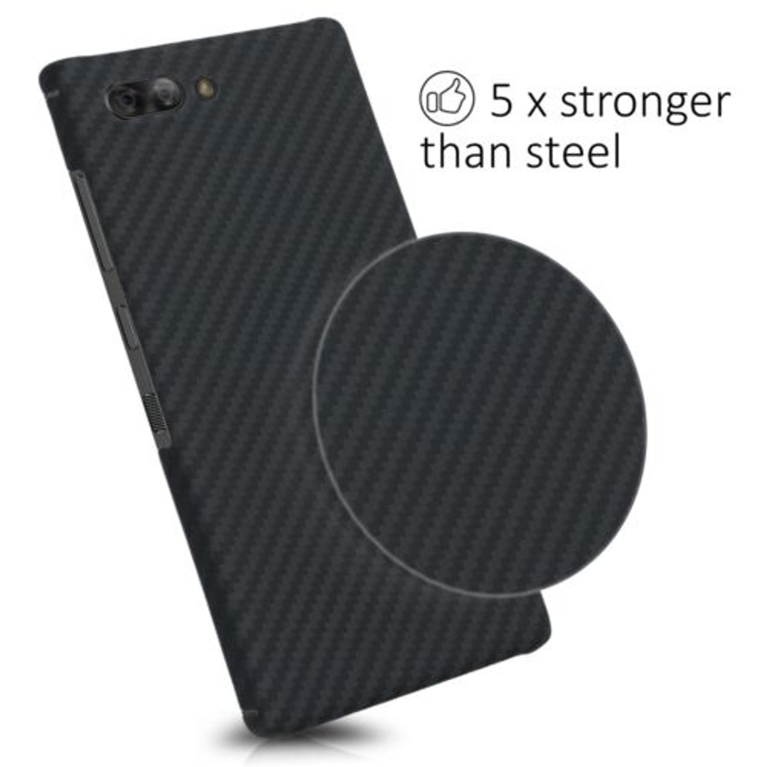 Husa pentru Blackberry Key2 LE, Aramida, Negru, 49692.47 fotografia produsului View 2 L