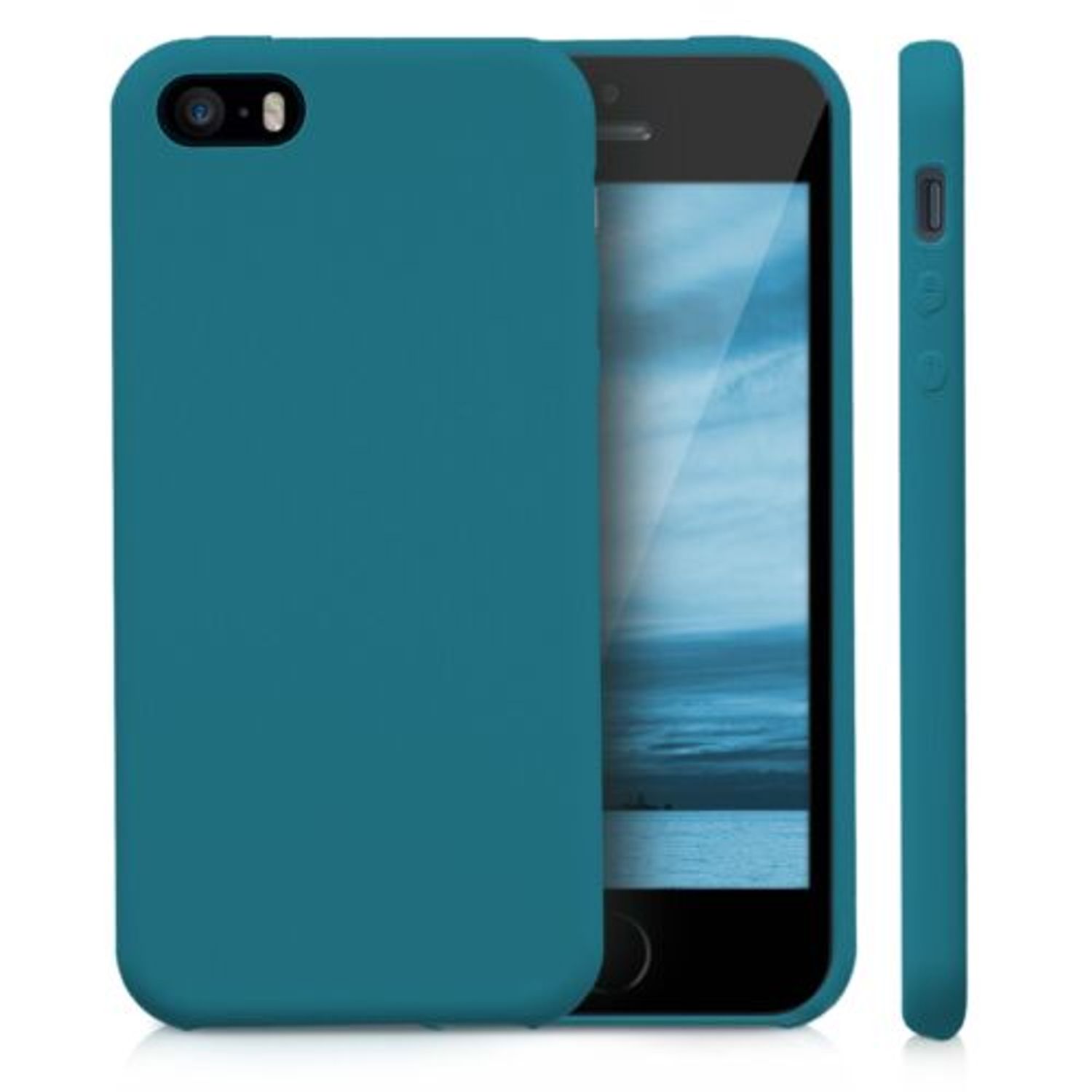 Husa pentru Apple iPhone 5/iPhone 5s/iPhone SE, Silicon, Verde, 42766.78 fotografia produsului View 2 L