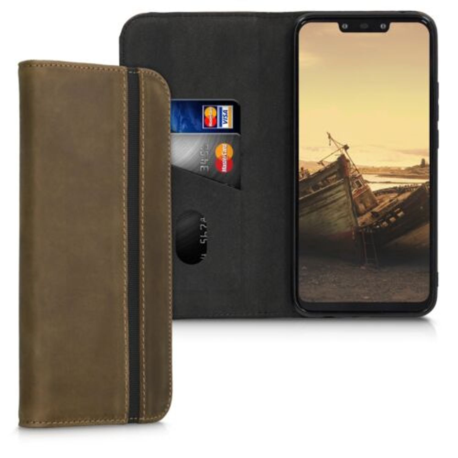 Husa pentru Huawei Mate 20 Lite, Piele naturala, Maro, 48731.05 fotografia produsului