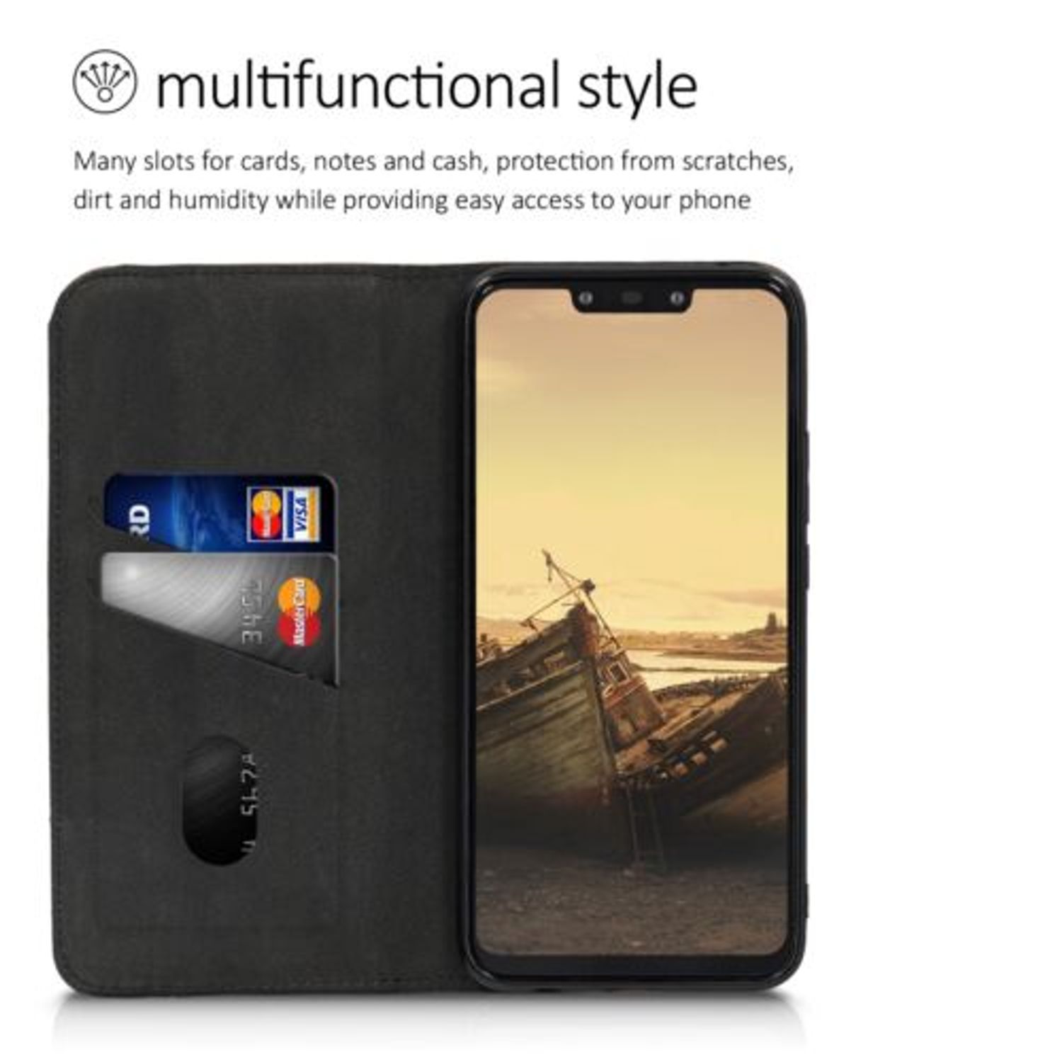 Husa pentru Huawei Mate 20 Lite, Piele naturala, Maro, 48731.05 fotografia produsului View 7 L