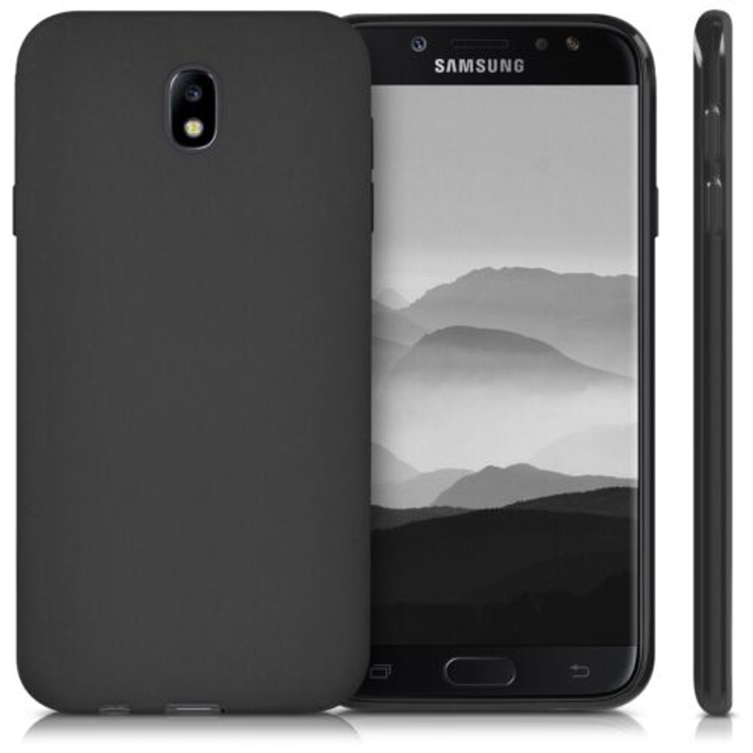 Husa pentru Samsung Galaxy J7 (2017), Silicon, Negru, 42287.47 fotografia produsului View 2 L