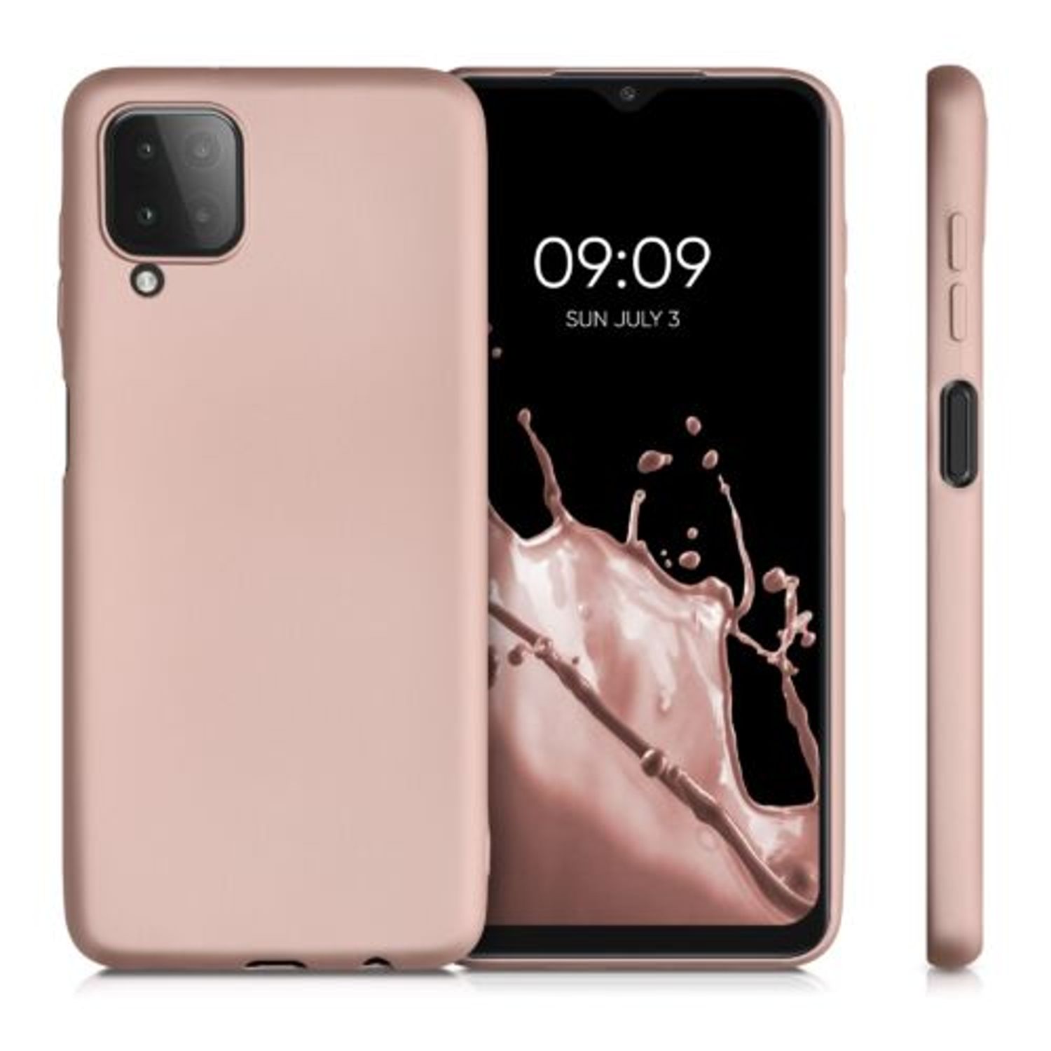 Husa pentru Samsung Galaxy M12, Silicon, Rose Gold, 55078.31 fotografia produsului View 2 L