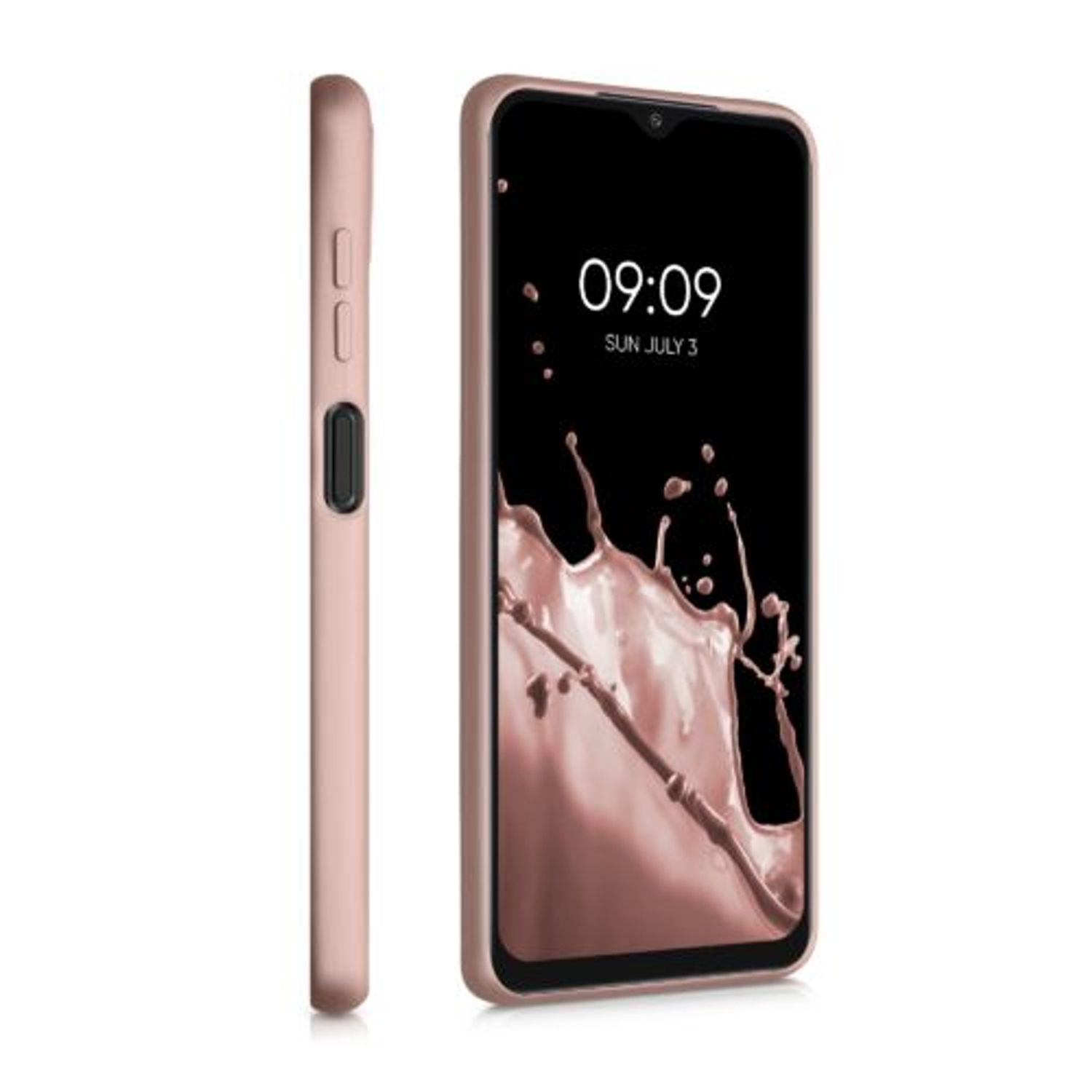 Husa pentru Samsung Galaxy M12, Silicon, Rose Gold, 55078.31 fotografia produsului View 5 L