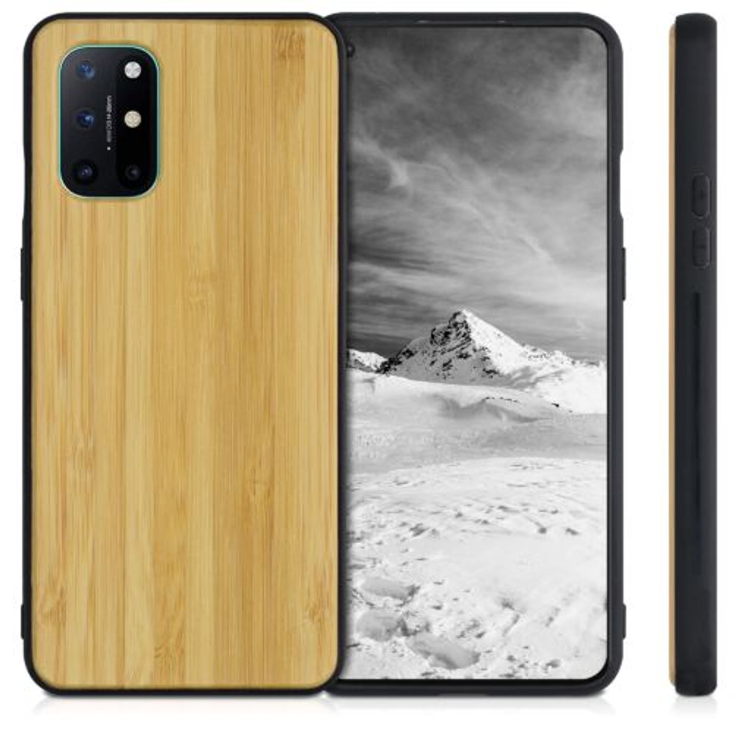 Husa pentru OnePlus 8T, Lemn, Maro, 54192.24 fotografia produsului View 2 L
