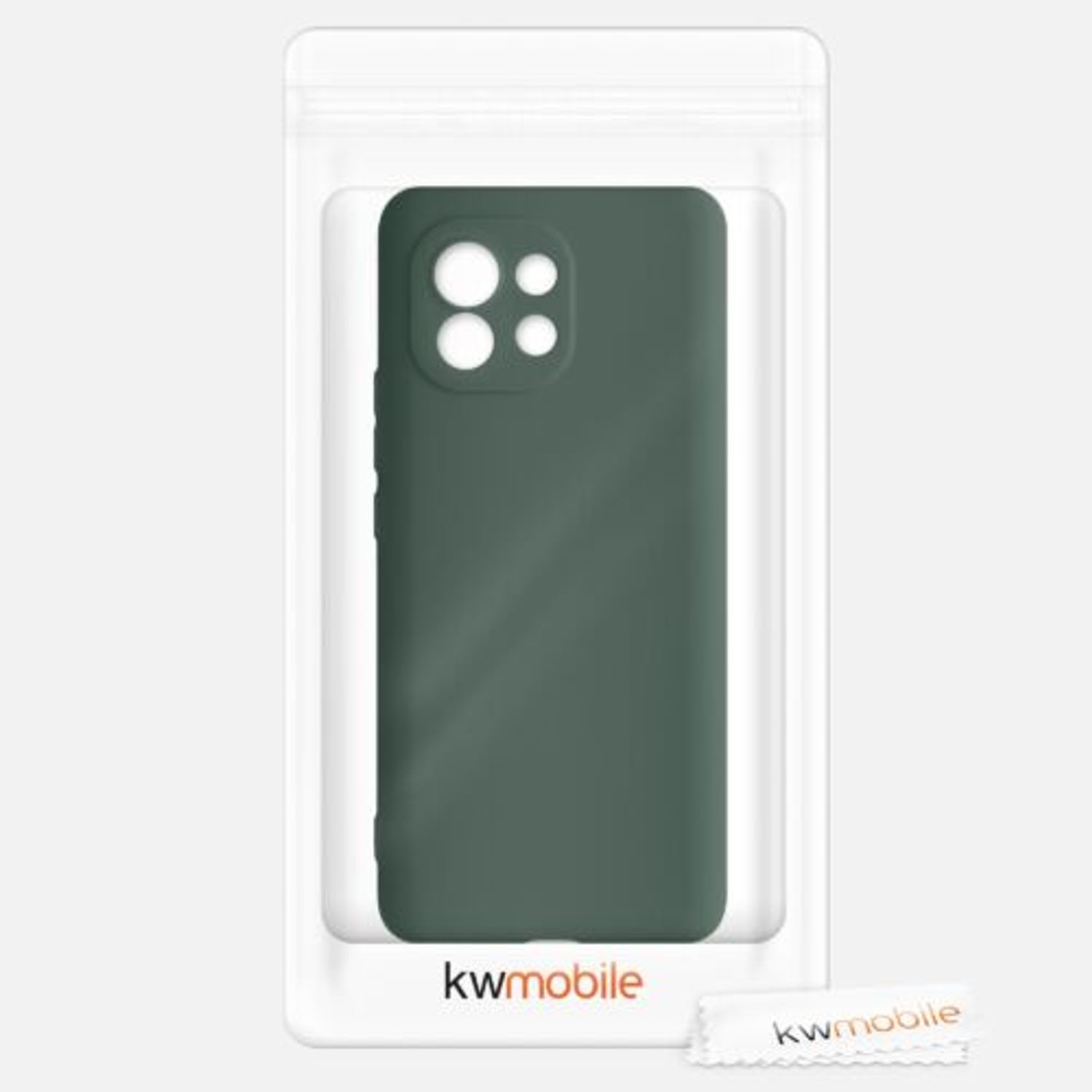 Husa pentru Xiaomi Mi 11, Silicon, Verde, 54188.169 fotografia produsului View 8 L