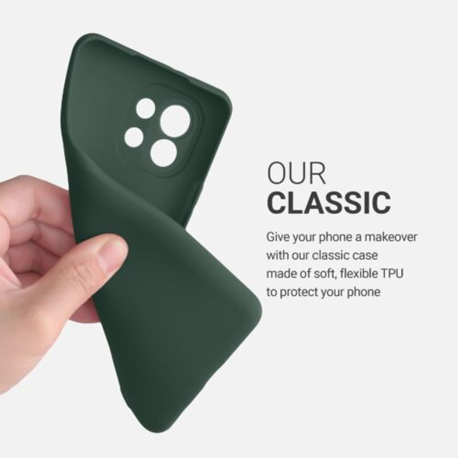 Husa pentru Xiaomi Mi 11, Silicon, Verde, 54188.169 fotografia produsului View 5 L
