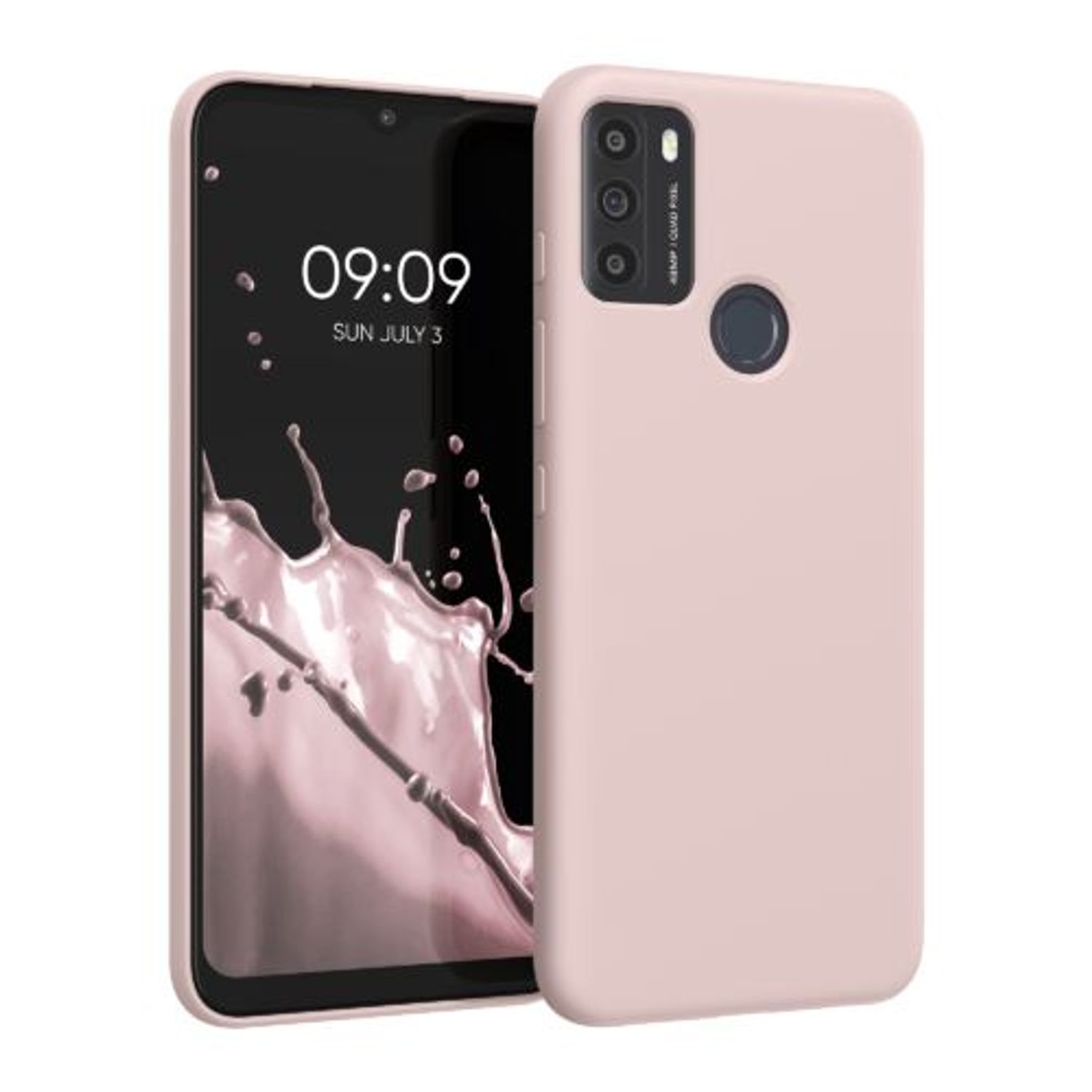 Husa pentru Motorola Moto G50, Silicon, Crem, 55470.10 fotografia produsului