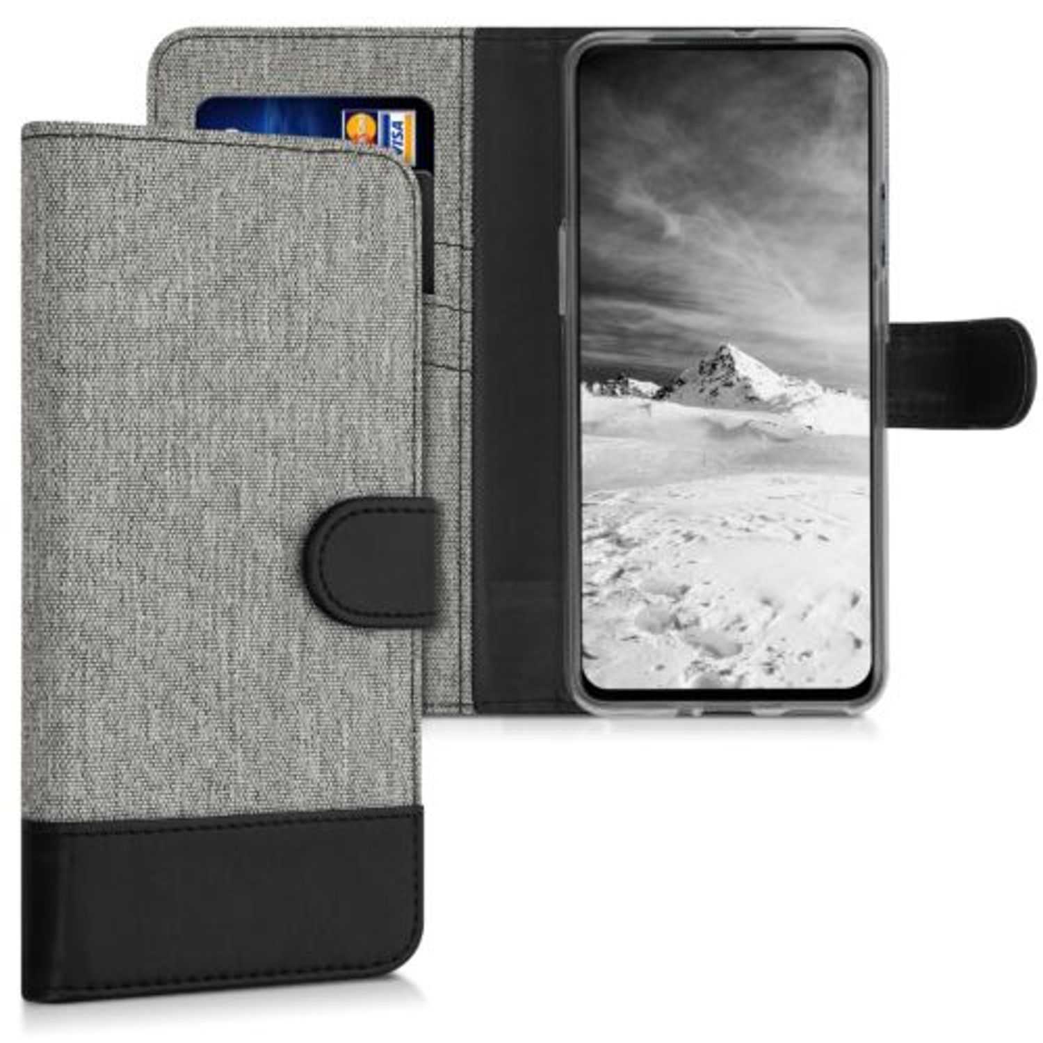 Husa pentru OnePlus Nord, Textil, Gri, 55807.22 fotografia produsului