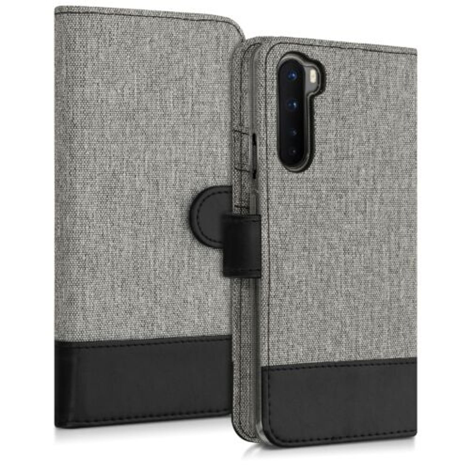 Husa pentru OnePlus Nord, Textil, Gri, 55807.22 fotografia produsului View 4 L