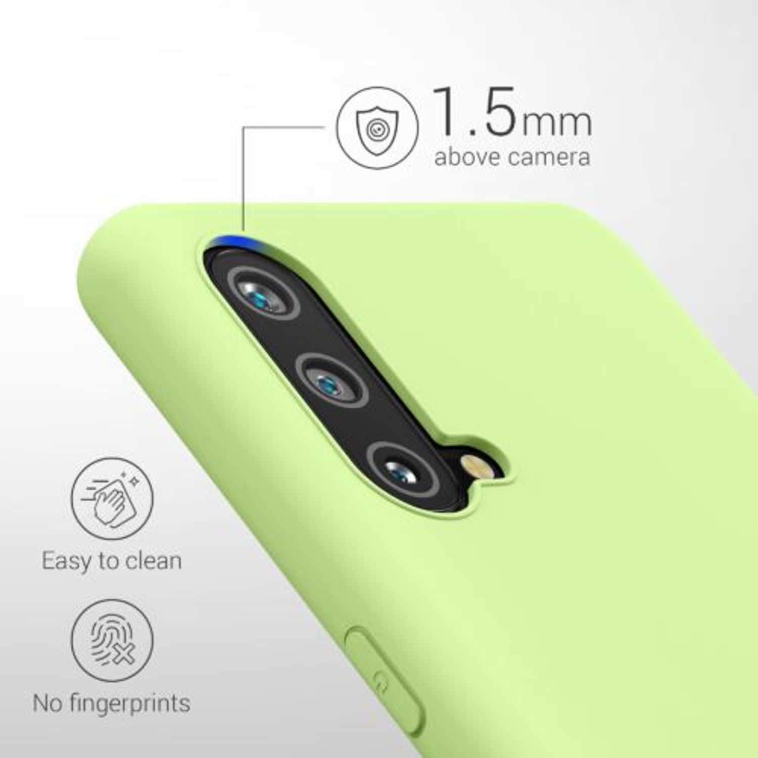 Husa pentru OnePlus Nord CE 5G, Silicon, Verde, 55614.214 fotografia produsului View 4 L