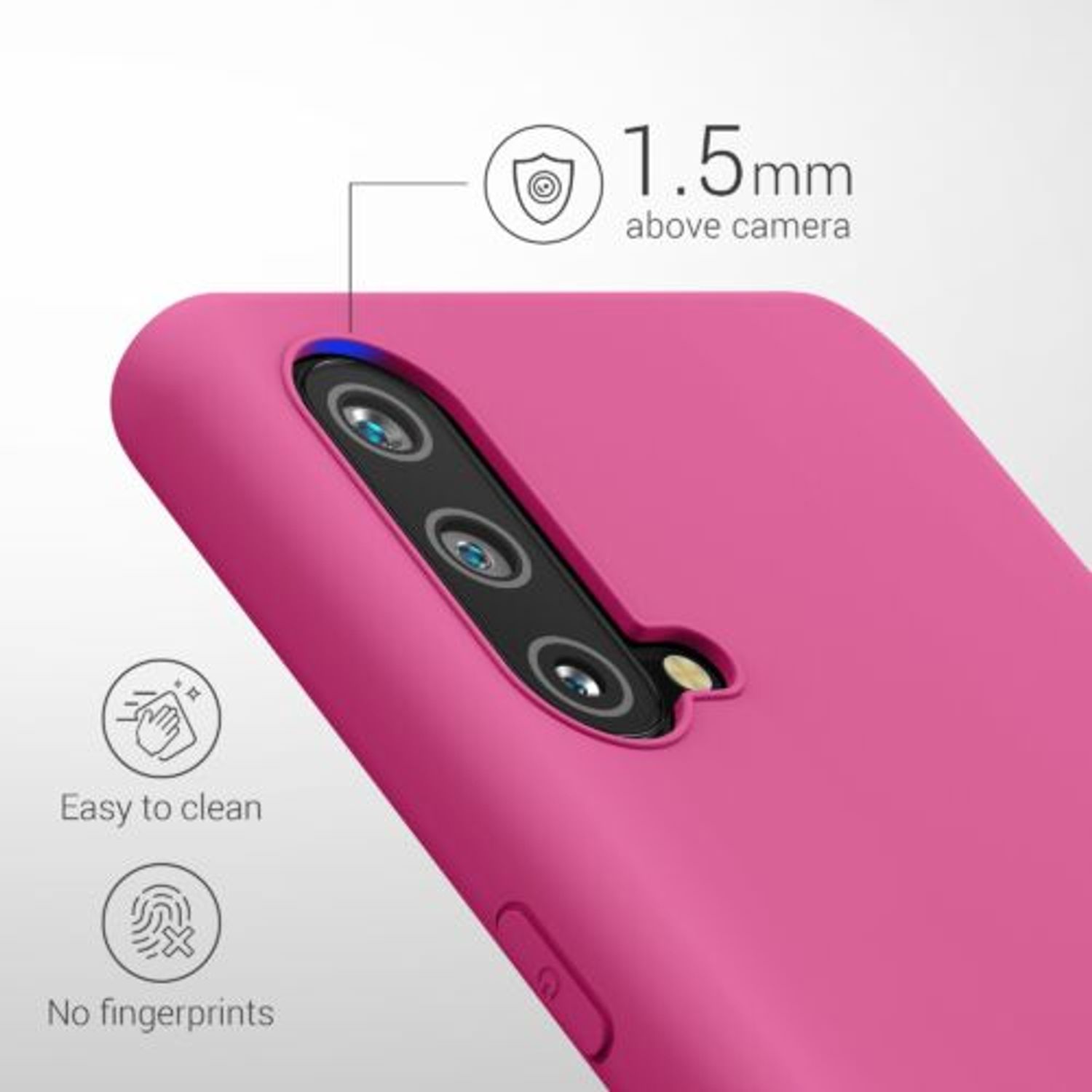 Husa pentru OnePlus Nord CE 5G, Silicon, Roz, 55614.213 fotografia produsului View 4 L