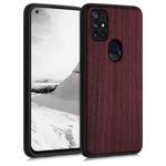 Husa pentru OnePlus Nord N10 5G, Lemn, Rosu, 54717.20 fotografia produsului