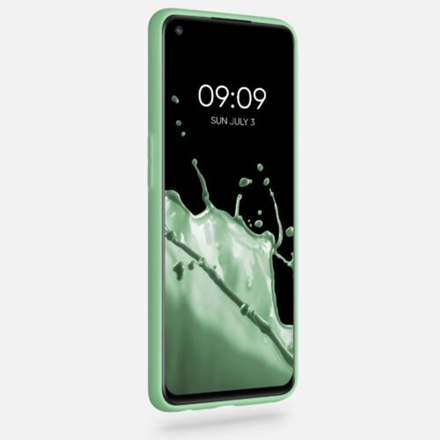 Husa pentru OnePlus Nord N10 5G, Silicon, Verde, 53821.71 fotografia produsului View 3 L